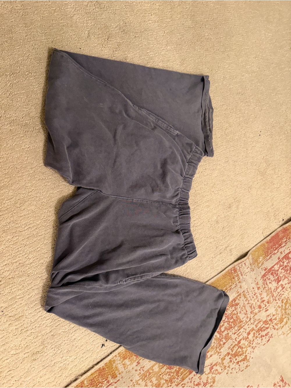 Brandy Melville wide leg sweatpants, blue gray